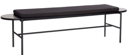 Banco con cojín - Metal