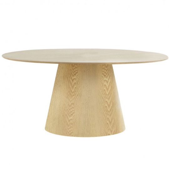 Mesa 'Bolton' Ovalada 160cm - Roble