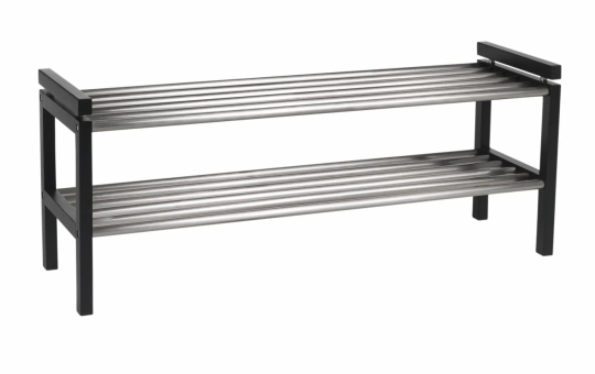 Estante para zapatos 'Confetti' 100cm - Metal/ Negro