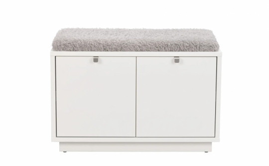 Banco 'Confetti' 70cm - Blanco/Gris claro