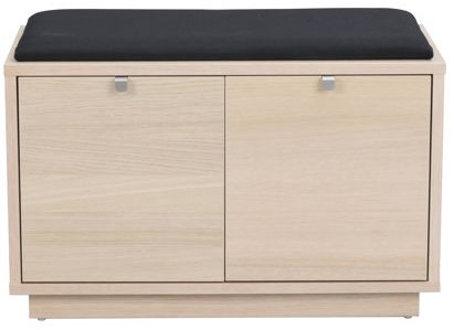 Banco 'Confetti' 70cm - Pigmentado blanco/Negro