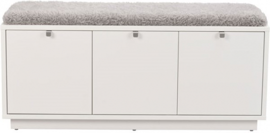 Banco 'Confetti' 106x35cm - Blanco/Negro