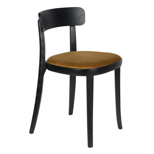 Silla 'Brandon' - Negro/Ocre