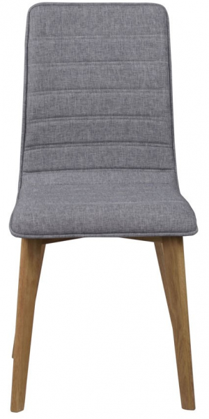 Silla 'Gracy' - Gris claro/Roble