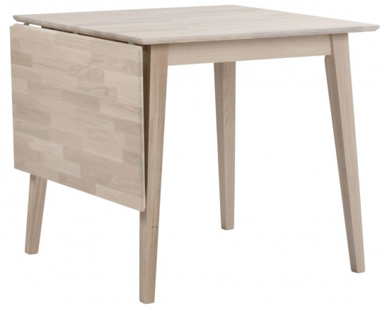 Mesa de comedor 'Filippa' 80x80cm - Roble blanqueado