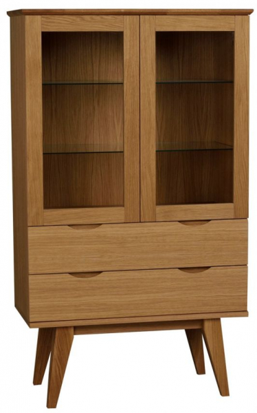 Vitrina 'Filippa' 81x140cm - Roble
