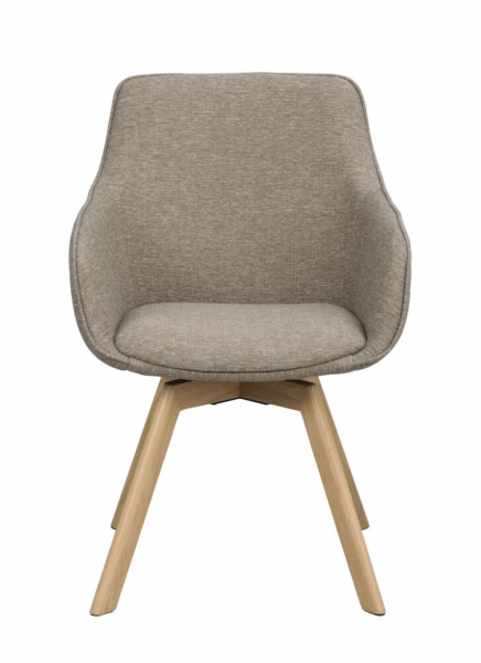 Silla con brazos 'Alison' - Natural