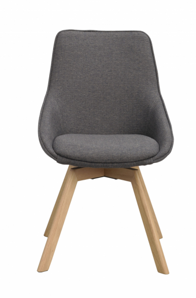 Silla 'Alison' - Gris/roble