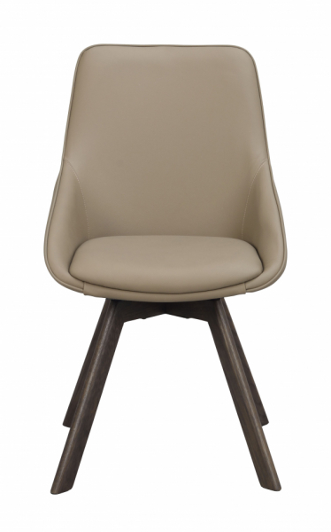 Silla 'Alison' Cuero - Beige/marrón