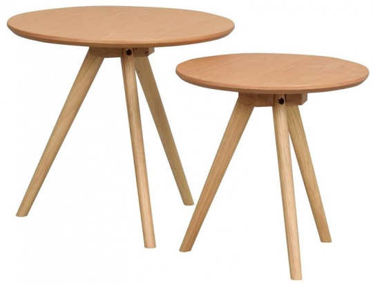 Mesa de centro 'Yumi' 2 partes - Roble