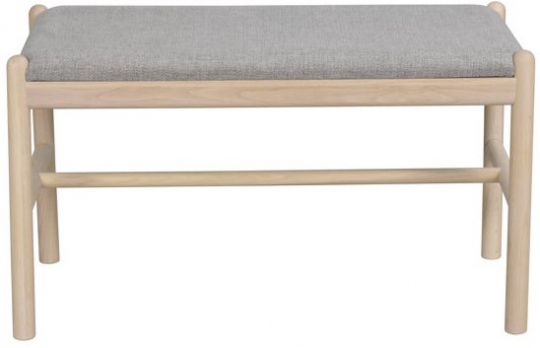 Banco 'Milford' - Pigmentado blanco/Gris