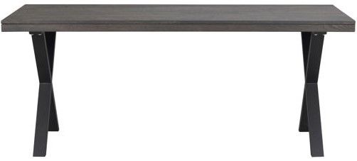 Mesa de comedor 'Brooklyn' 170x95cm - Marrón oscuro/X-pata