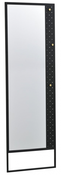 Espejo 'Malone' - Negro/Dorado