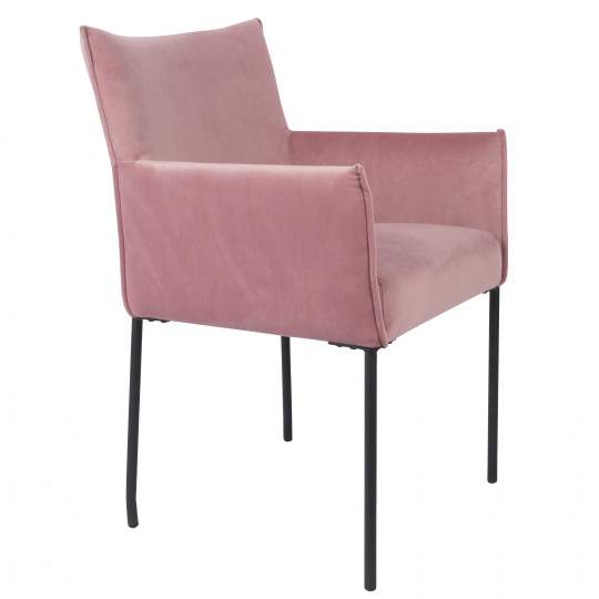 Sillón 'Dion' - Terciopelo/Rosa