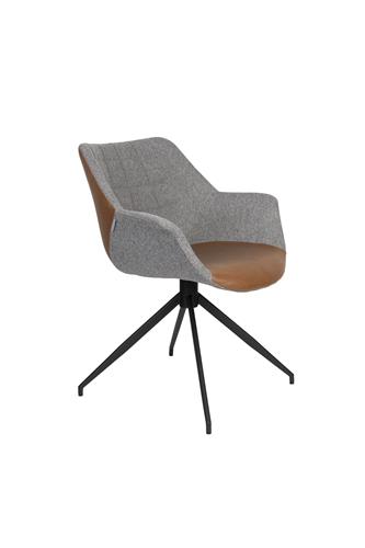 Silla 'Doulton' giratoria - Marrón