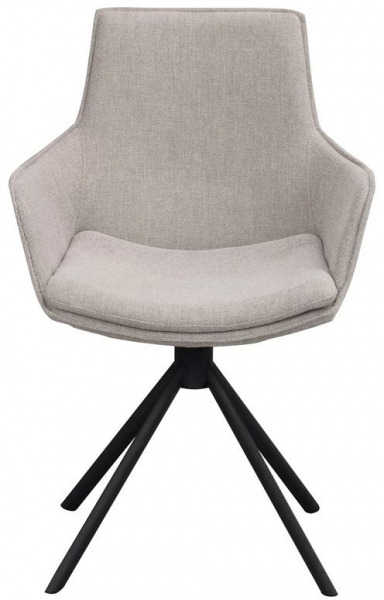 Silla de brazos 'Lowell' Giratoria - Gris