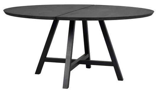Mesa de comedor 'Carradale' Redonda 150cm - Negro/X-pata