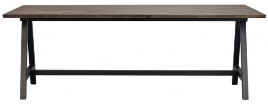 Mesa de comedor 'Carradale' 220x100cm - Marrón/A-pata