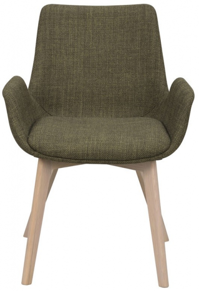 Silla con brazos 'Drimsdale' - Verde/Blanco pigmentado