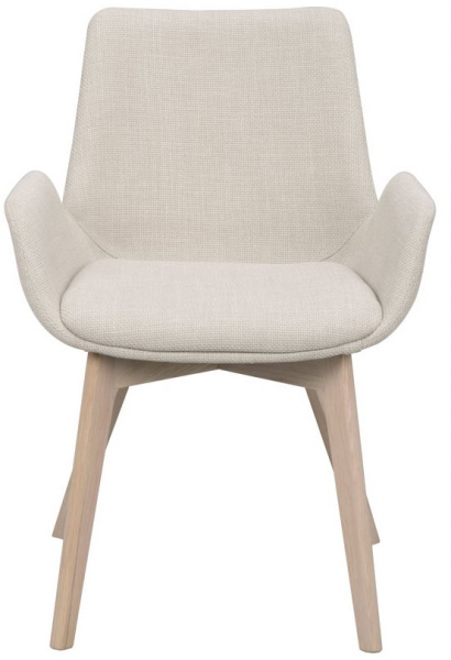 Silla con brazos 'Drimsdale' - Beige/Blanco pigmentado