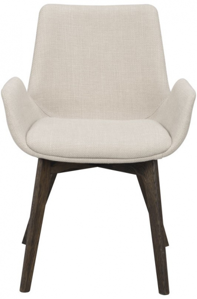 Silla con brazos 'Drimsdale' - Beige/Marrón