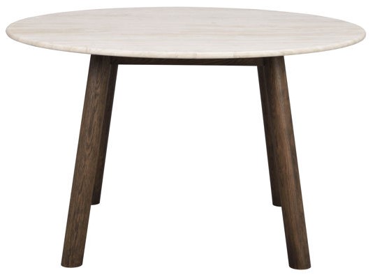 Mesa de comedor 'Taransay' Redonda 125cm - Beige/Marrón