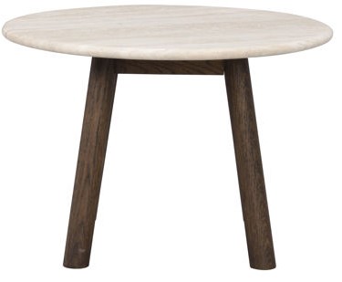Mesa de centro 'Taransay' Redonda 60cm - Beige/Marrón