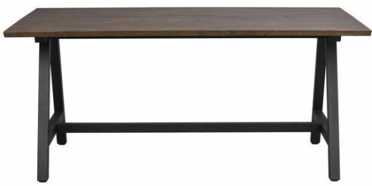 Mesa de comedor 'Carradale' 170x100cm - Marrón/Pata en A