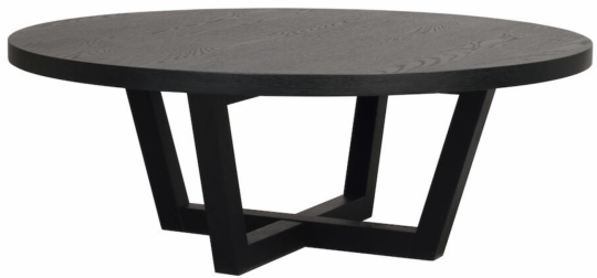 Mesa de centro 'Boxford' Redonda 110cm - Roble negro