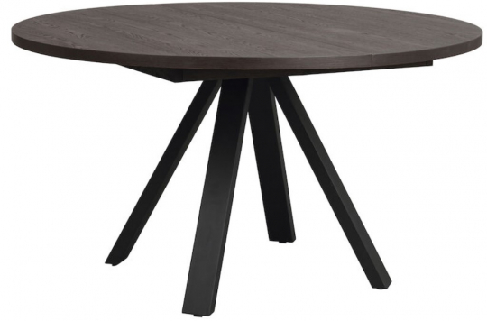 Mesa de comedor 'Maddock' Redonda 135cm - Roble oscuro