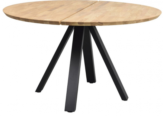 Mesa de comedor 'Carradale' Redonda 130cm - Roble/P patas