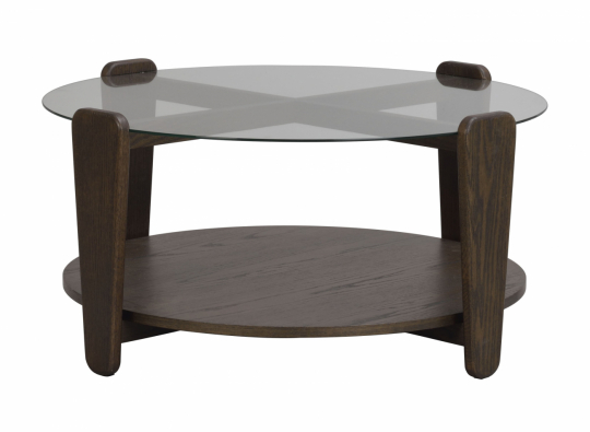 Mesa de centro 'Arran' Ø93 - Marrón