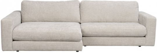 Sofá de 3 plazas 'Duncan' Chaiselongue V - Gris claro