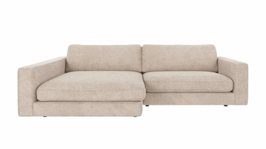 Sof&aacute; de 3 plazas 'Duncan' Chaiselongue V - Gris claro