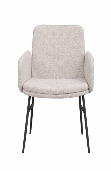 Silla de brazos 'Conklin' - Beige claro/negro