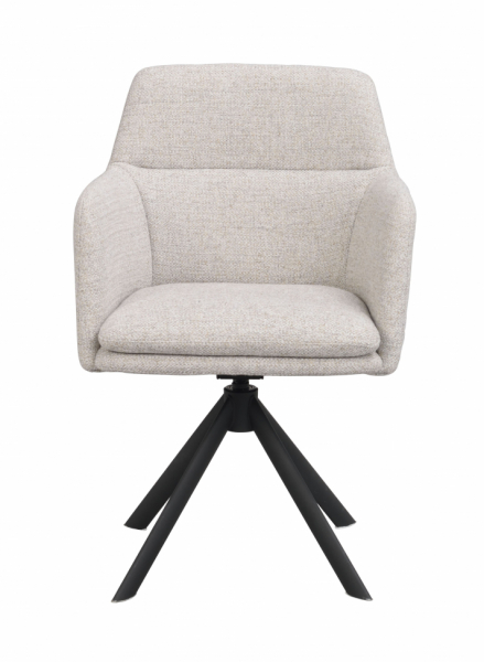 Silla de brazos 'Gladstone' - Beige claro/negro
