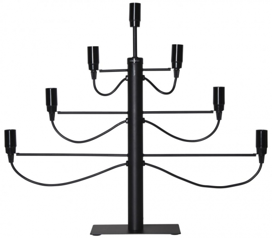 Candelabro de Adviento 'Milano' - Negro