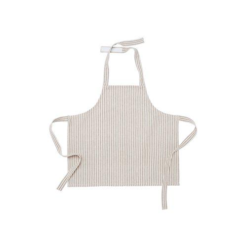 Delantal 'Kitty' 55x50 - Beige/Blanco