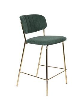 Taburete 'Jolien' - Verde/Oro