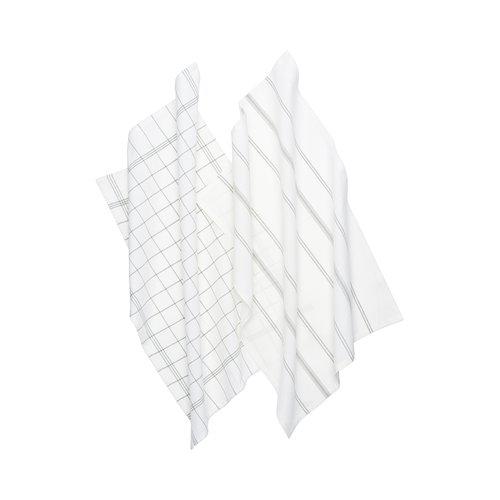 Toalla de cocina 'Erin' 50x70 - Beige/Blanco