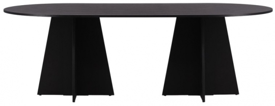 Mesa de comedor 'Blomstermala' 115x230cm - Negro