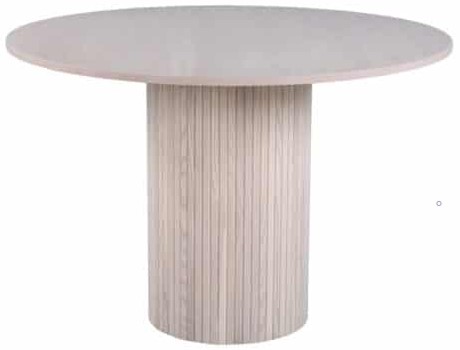 Mesa de comedor 'Barkaby' Redonda 110cm - Blanco
