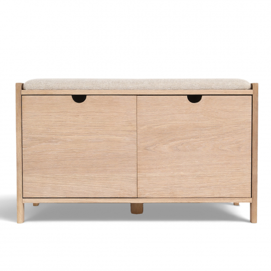 Banco 'Mellby'- Blanco pigmentado