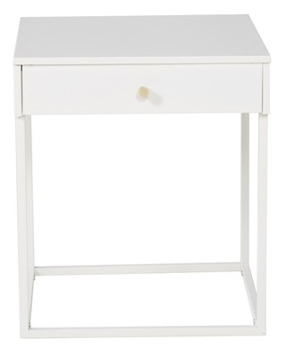 Mesita de noche 'Bergslagen' 41x43 - Blanco