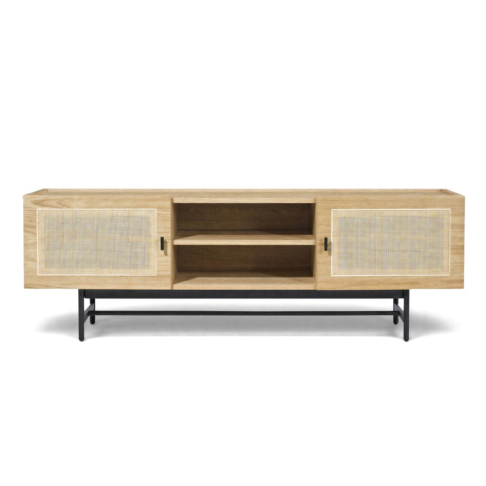 Mueble de TV 'Stil' - Natural/Negro