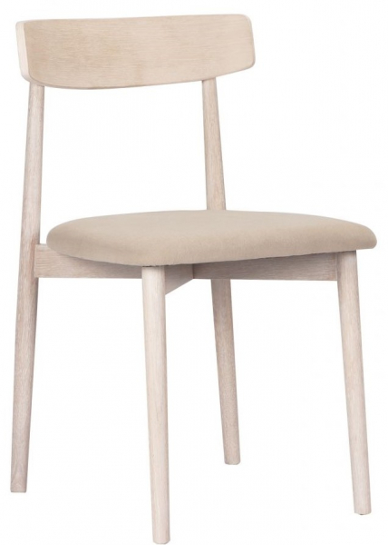 Silla 'Ystad' - Roble blanco/Beige