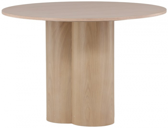 Mesa de comedor 'Orsa' Redonda 110cm - Blanqueada