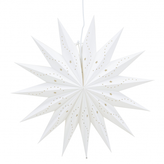 Estrella de Navidad 'Sala' - Blanca
