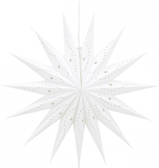 Estrella de Adviento 'Laholm' - Blanca