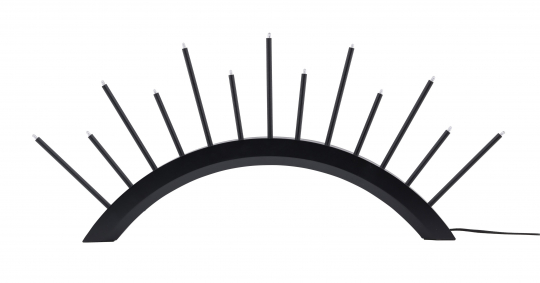 Candelabro de Adviento 'Mölndal' - Negro